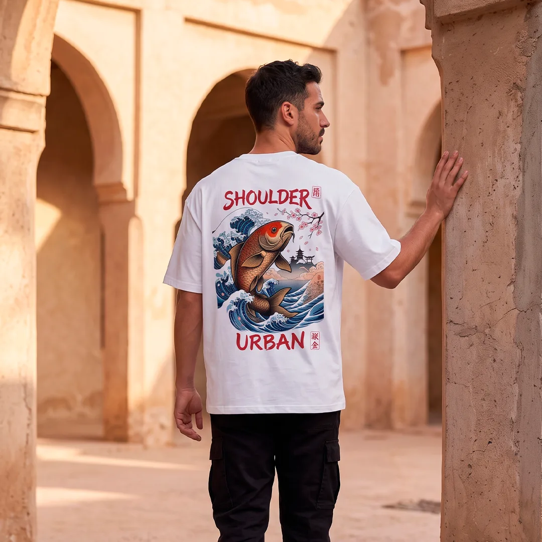 CAMISETA SHOULDER CARPA KOI — vista 1 de 3
