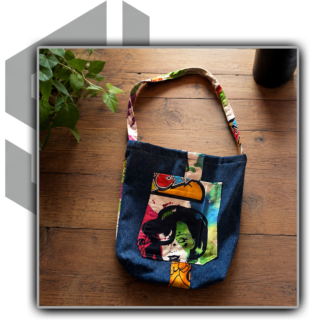 Bolso Denim Azul — vista 1 de 2