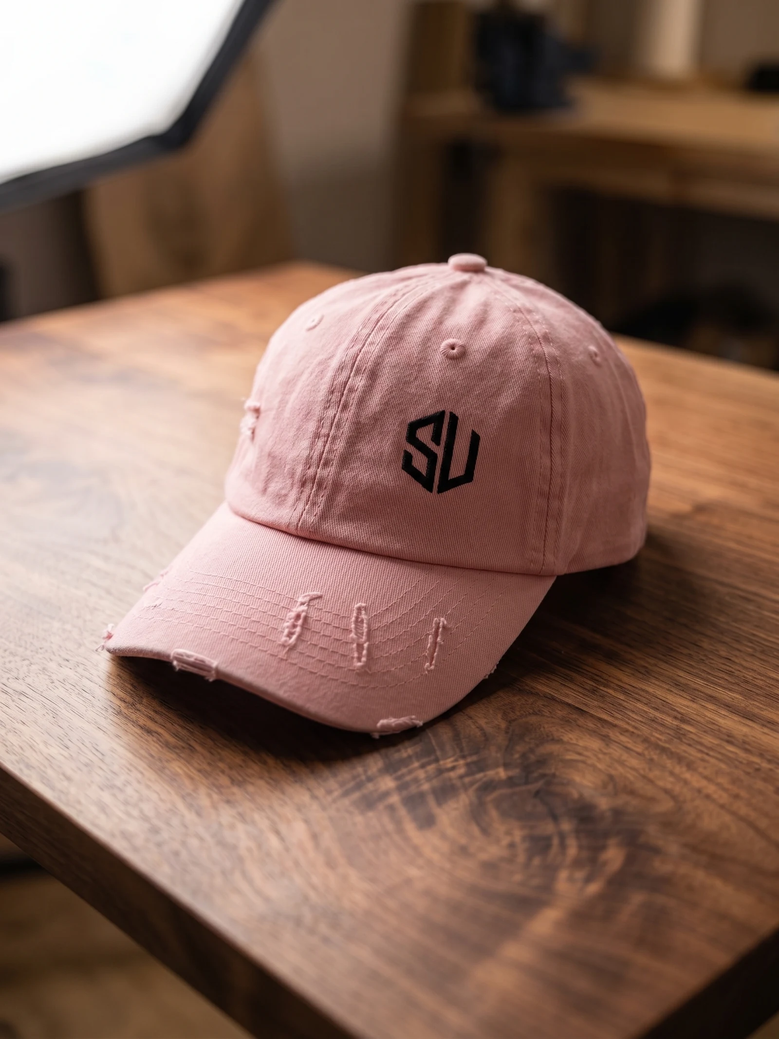 Gorra Rosa vintage efecto desgastado