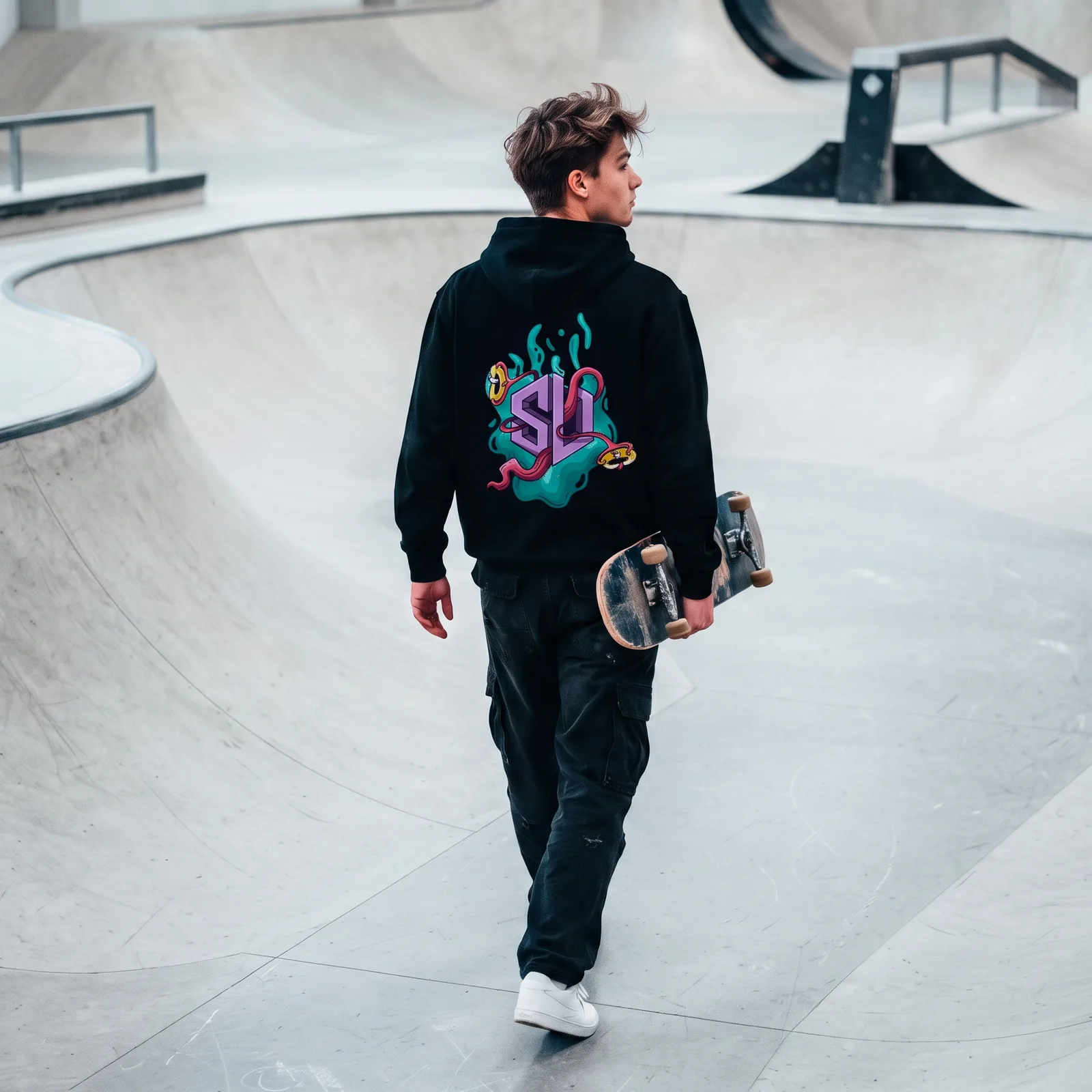SUDADERA UNISEX CON CAPUCHA (Unica) — vista 1 de 3